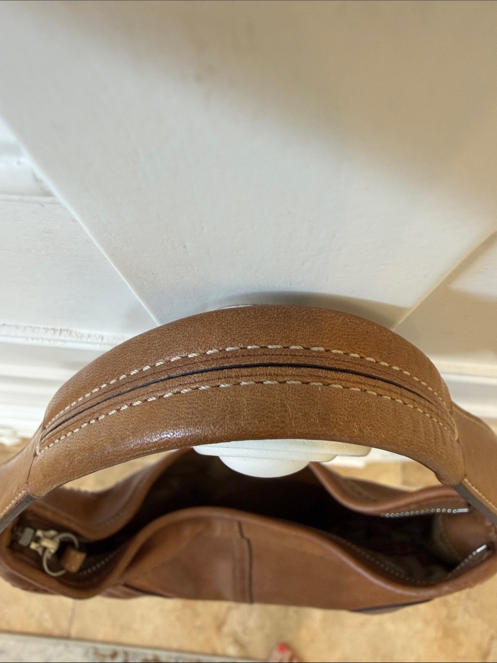Vintage Coach Tan SoHo Mini Hobo Purse 4283 - Picture 11 of 12